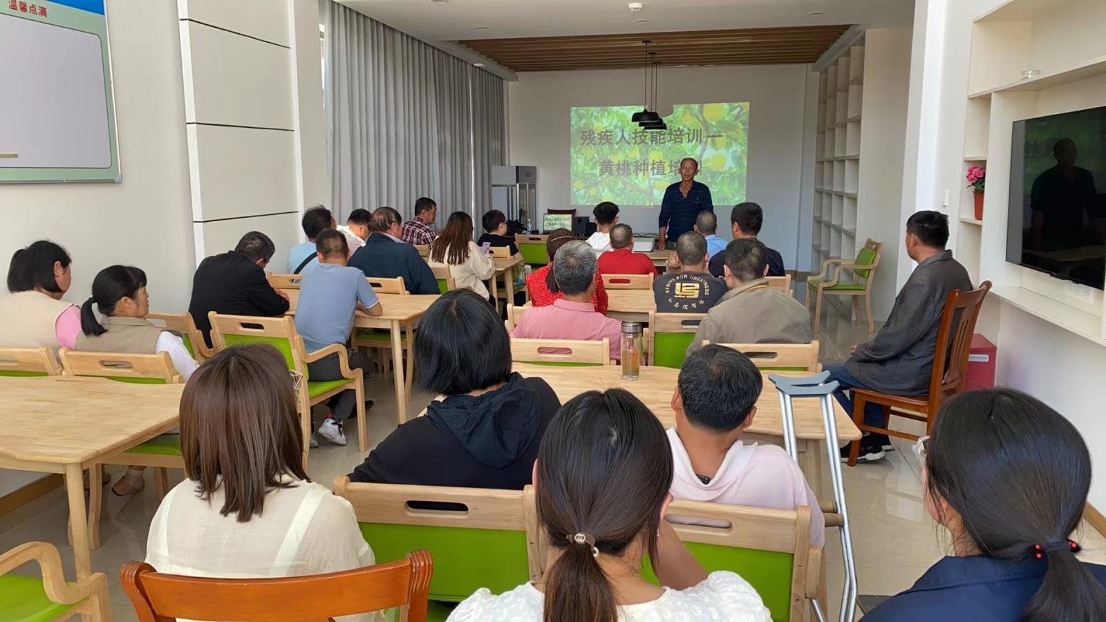 宜兴市新建镇残联组织残疾人开展黄桃种植技能培训.jpg